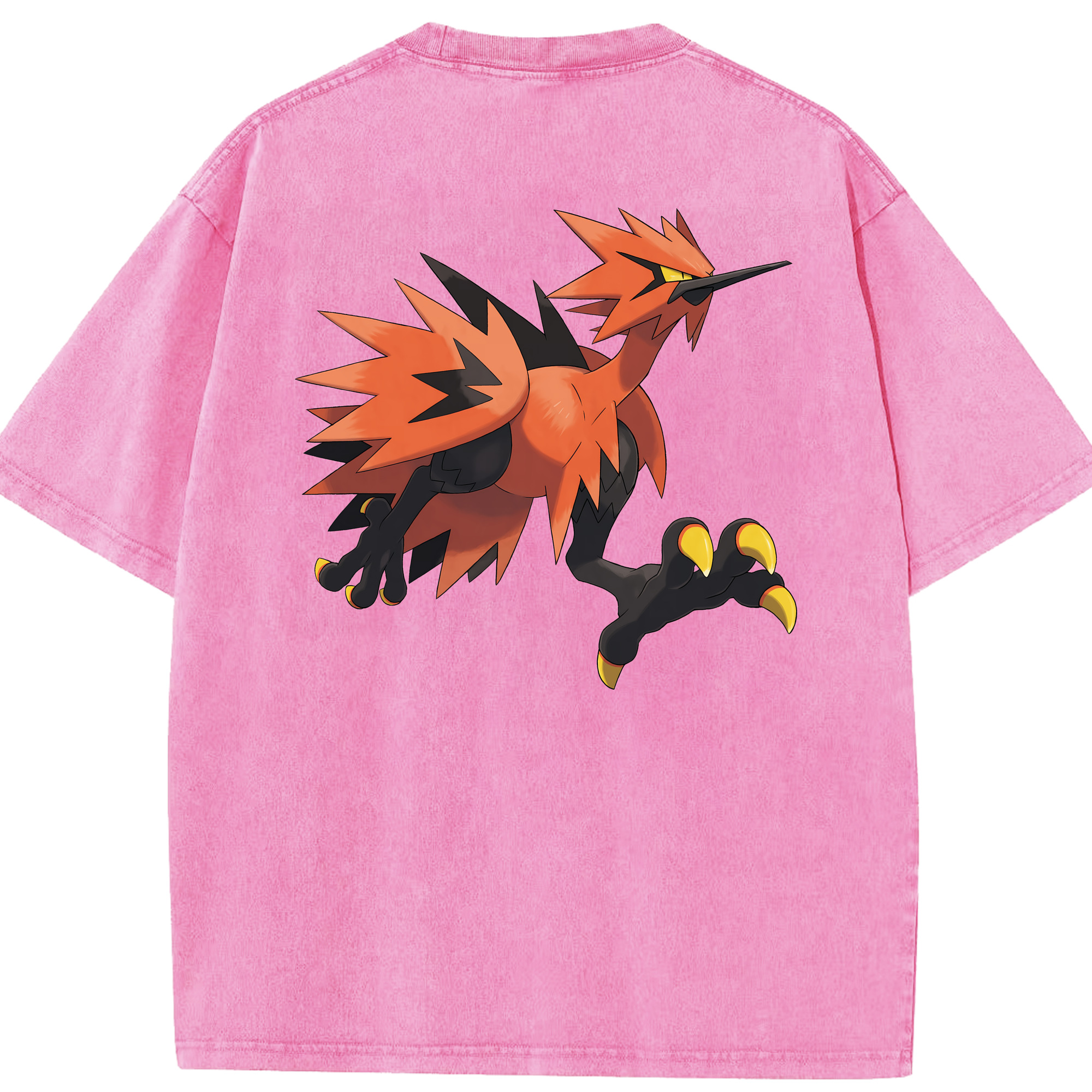 （画像用） ポケットモンスター Pokémon 綿100% ヴィンテージ風 半袖Tシャツ（背面プリント）